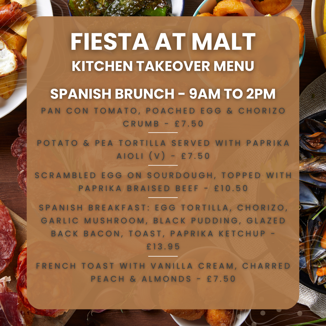 Kitchen takeover brunch menu
