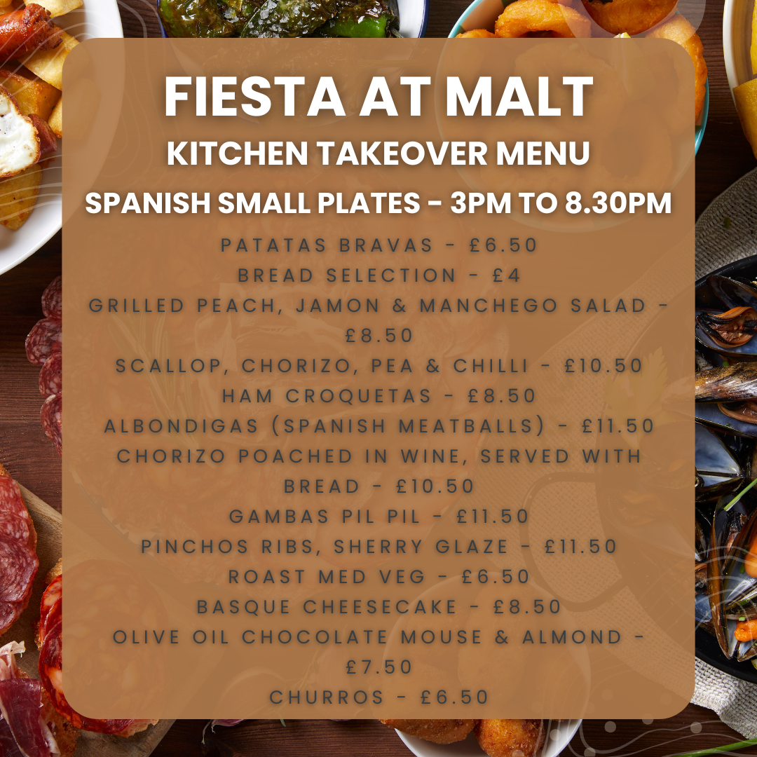 Kitchen takeover evening menu